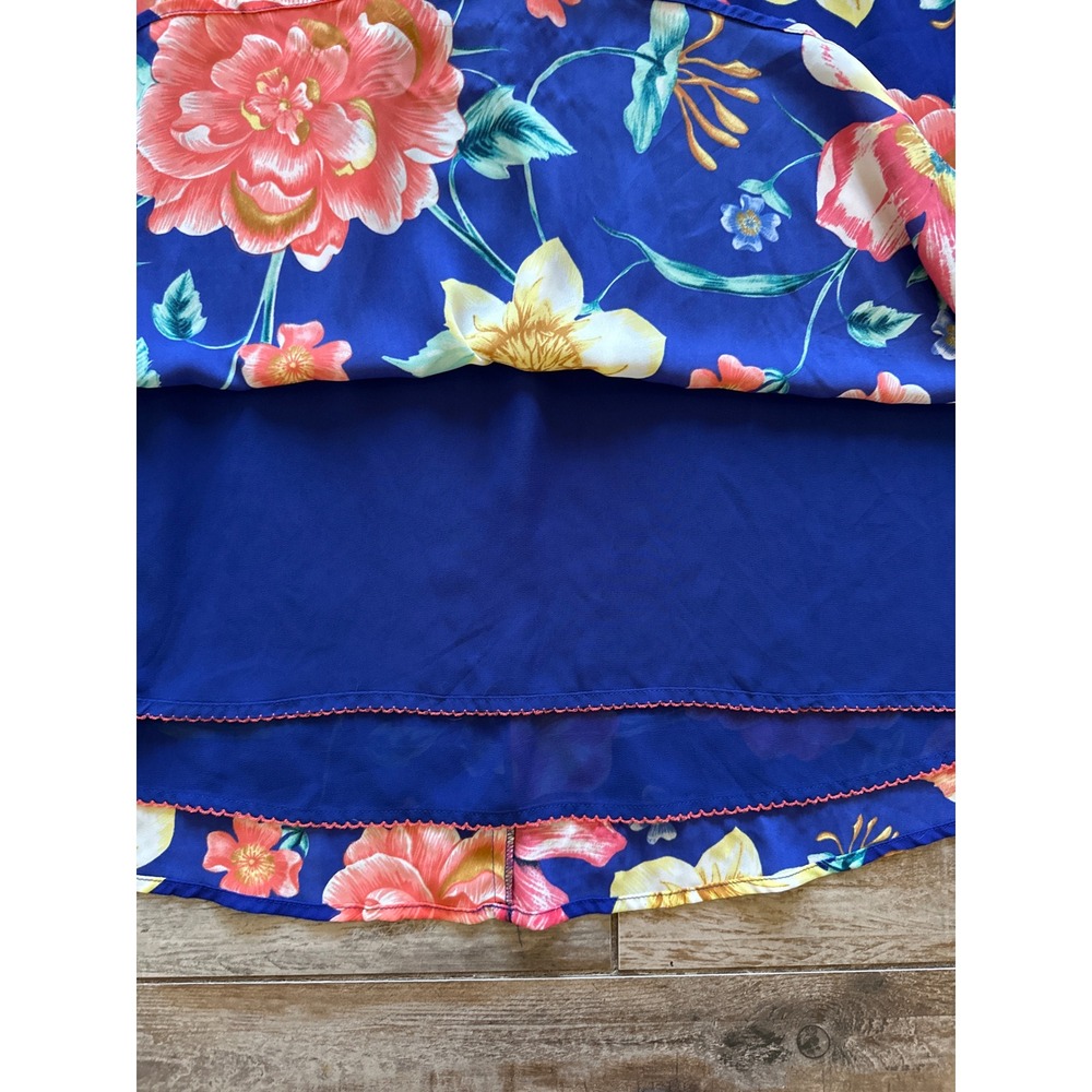 Anthropologie Moulinette Soeurs Annona Blue Floral MidiSize 14 - Picture 11 of 16